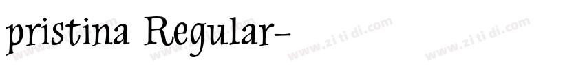 pristina Regular字体转换